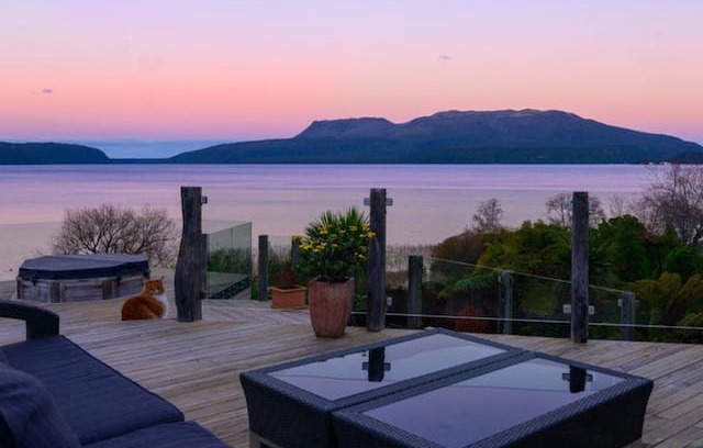 Lake Tarawera House | The Terrace, Lake Front Tarawera