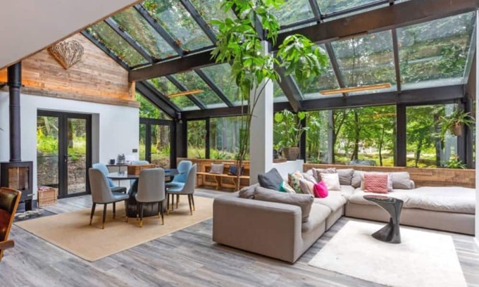 Tickenham House | 5* Luxury Eco Woodland Retreat Sleeps 12 Hot Tub Sauna Bar Games Room