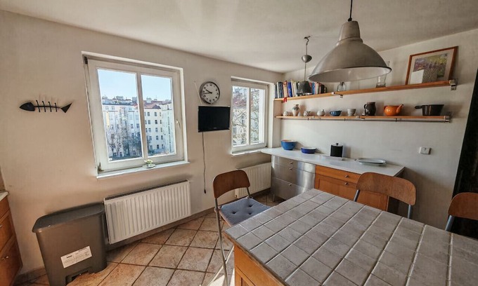 Vinohrady Apartment | Elegant & Spacious 4BR Loft in Charming Vinohrady