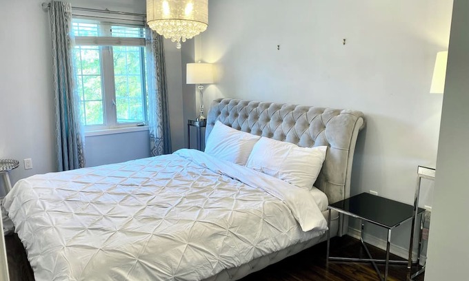 Bradford House | Kick back and relax in this calm, stylish space