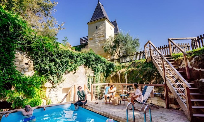 Chenehutte-Treves-Cunault House | Large Unusual Holiday Home with Pool on the Banks of the Loire in Anjou